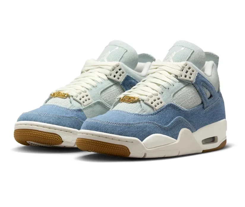 Air Jordan 4 Denim Worn Blue Shoes Sneakers by Air Jordan