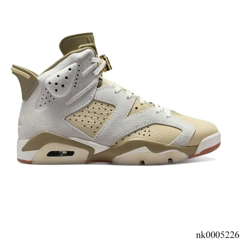 Air Jordan 6 Sail Neutral Olive Shoes Sneakers by Air Jordan