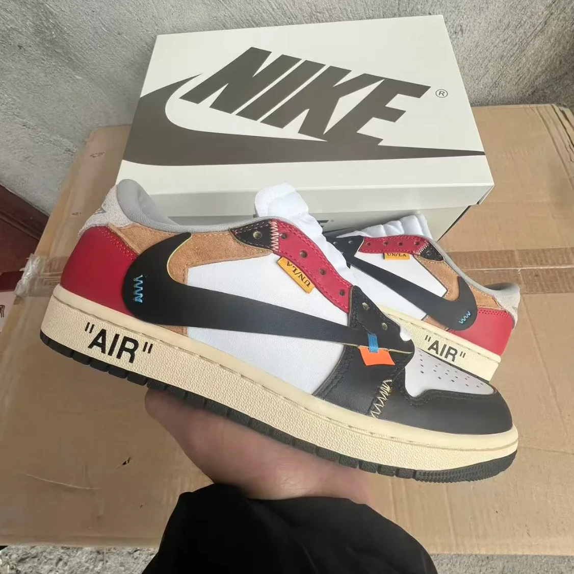 OW x Air Jordan 1 Low OG Goat Lows Shoes Sneakers by Air Jordan