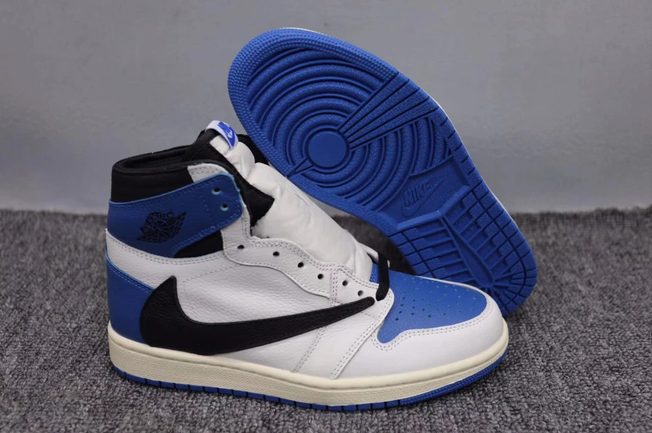 Travis Scott X Fragment X Air Jordan 1 High OG SP Military Blue by Air Jordan
