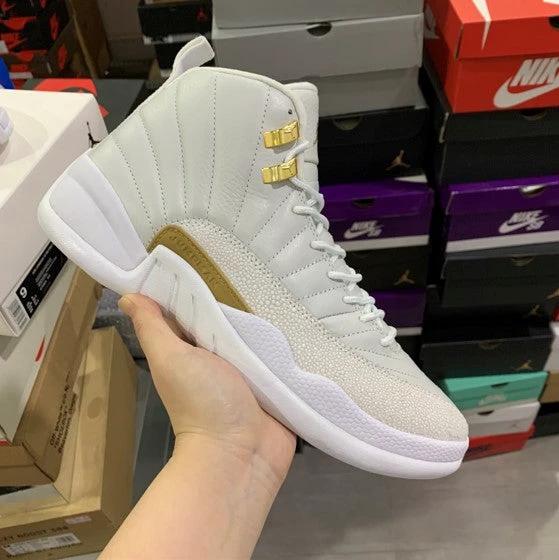 Air Jordan 12 White Platinum Owl x OVO by Air Jordan