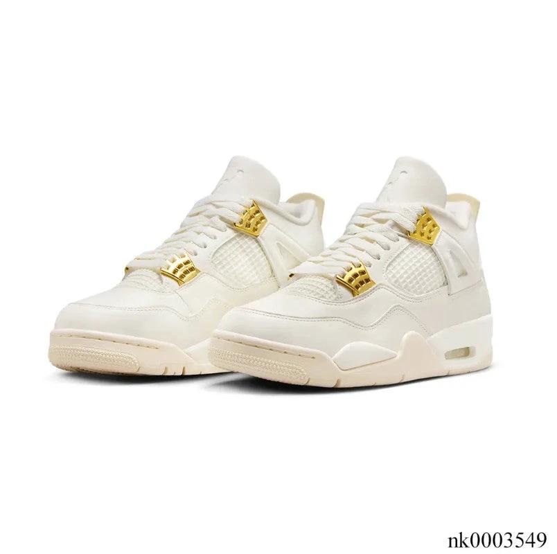 Air Jordan 4 Sail Metallic Gold Shoes Sneakers by Air Jordan