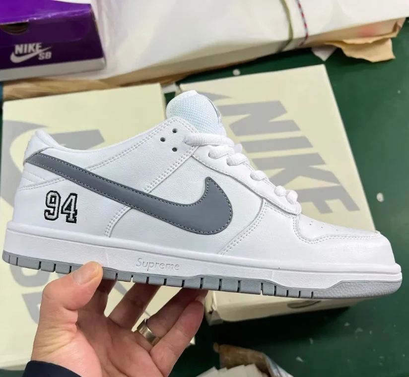 SUP x Dunk Low SB White Shoes Sneakers by Air Jordan