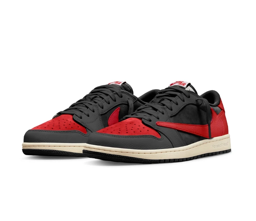 Air Jordan 1 Low OG Bred x Travis Scott Shoes Sneakers by Air Jordan