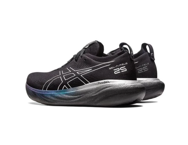 Asics Gel Nimbus 25 Platinum Black Pure Silver 1012B435-001 by Air Jordan