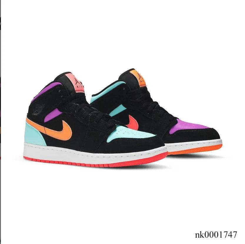 Air Jordan 1 Mid Multi-Color Shoes Sneakers by Air Jordan