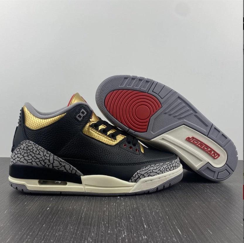 Air Jordan 3 Black Gold Shoes Sneakers 1 by Air Jordan