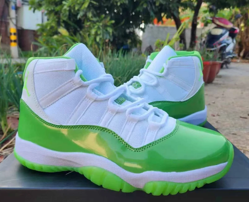 Air Jordan 11 Lime Green Shoes Sneakers by Air Jordan