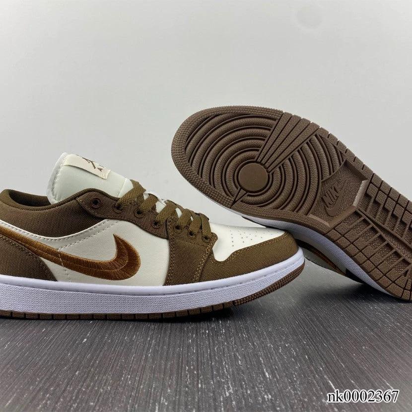 Air Jordan 1 Low Light Olive Shoes Sneakers by Air Jordan