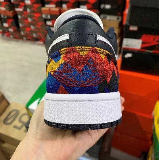 Air Jordan 1 Low Rainbow Sawtooth Blue by Air Jordan