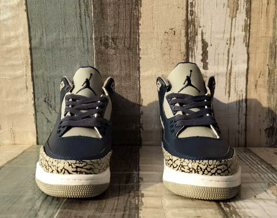 Air Jordan 3 Retro Black Varsity Red Cement Gray by Air Jordan