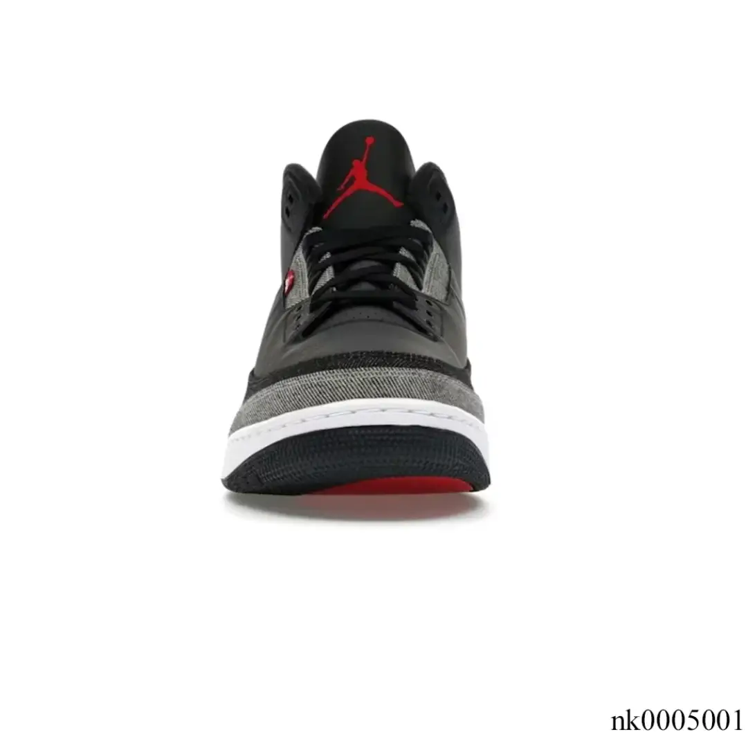 Levi’s x AJ 3 Black Denim Shoes Sneakers by Air Jordan