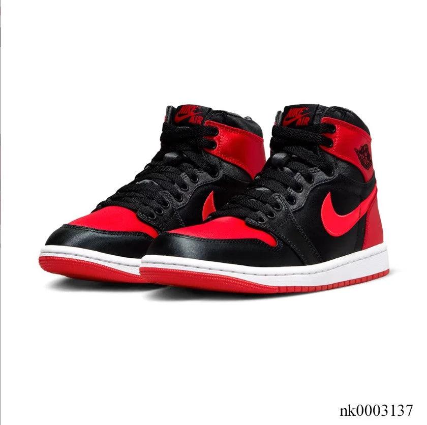 Air Jordan 1 Retro High OG Satin Bred Shoes Sneakers by Air Jordan