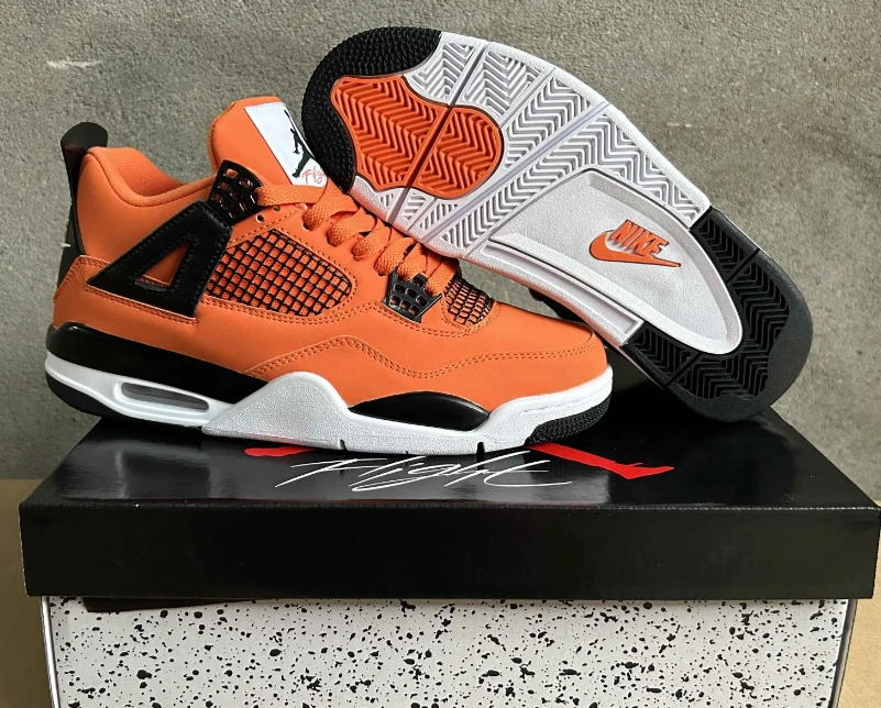 Air Jordan 4 Total Orange Shoes Sneakers by Air Jordan