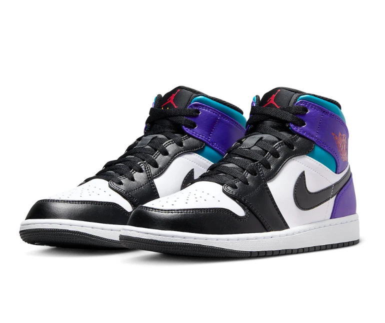 Air Jordan 1 Mid Aqua Shoes Sneakers by Air Jordan