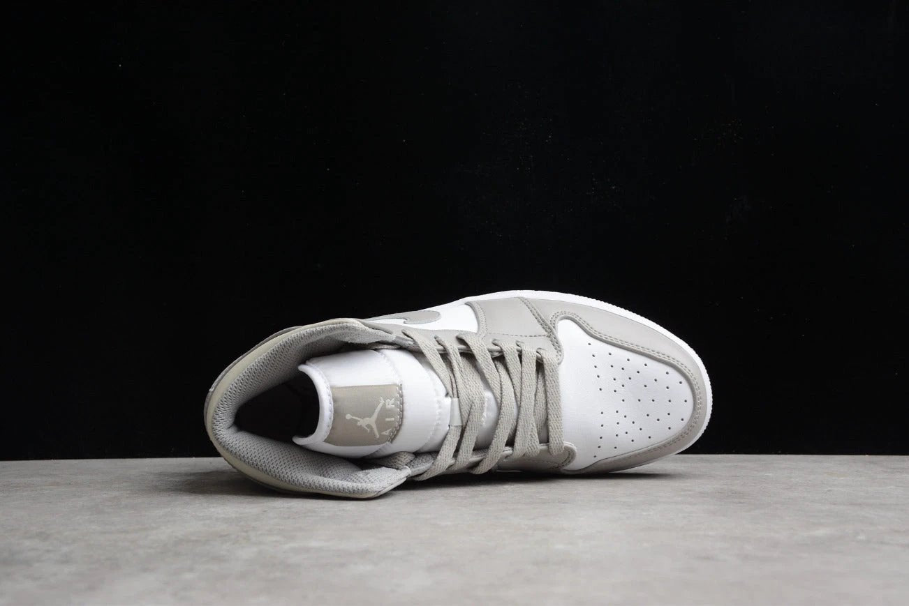 Air Jordan 1 Mid Linen White by Air Jordan