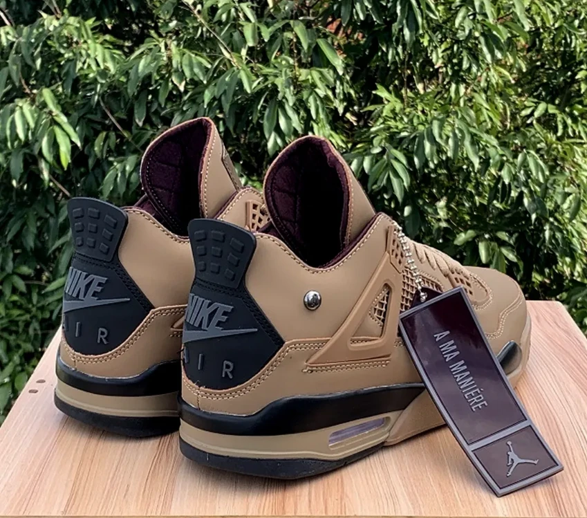 A Ma Maniére x Air Jordan 4 Dark Mocha Shoes Sneakers by Air Jordan