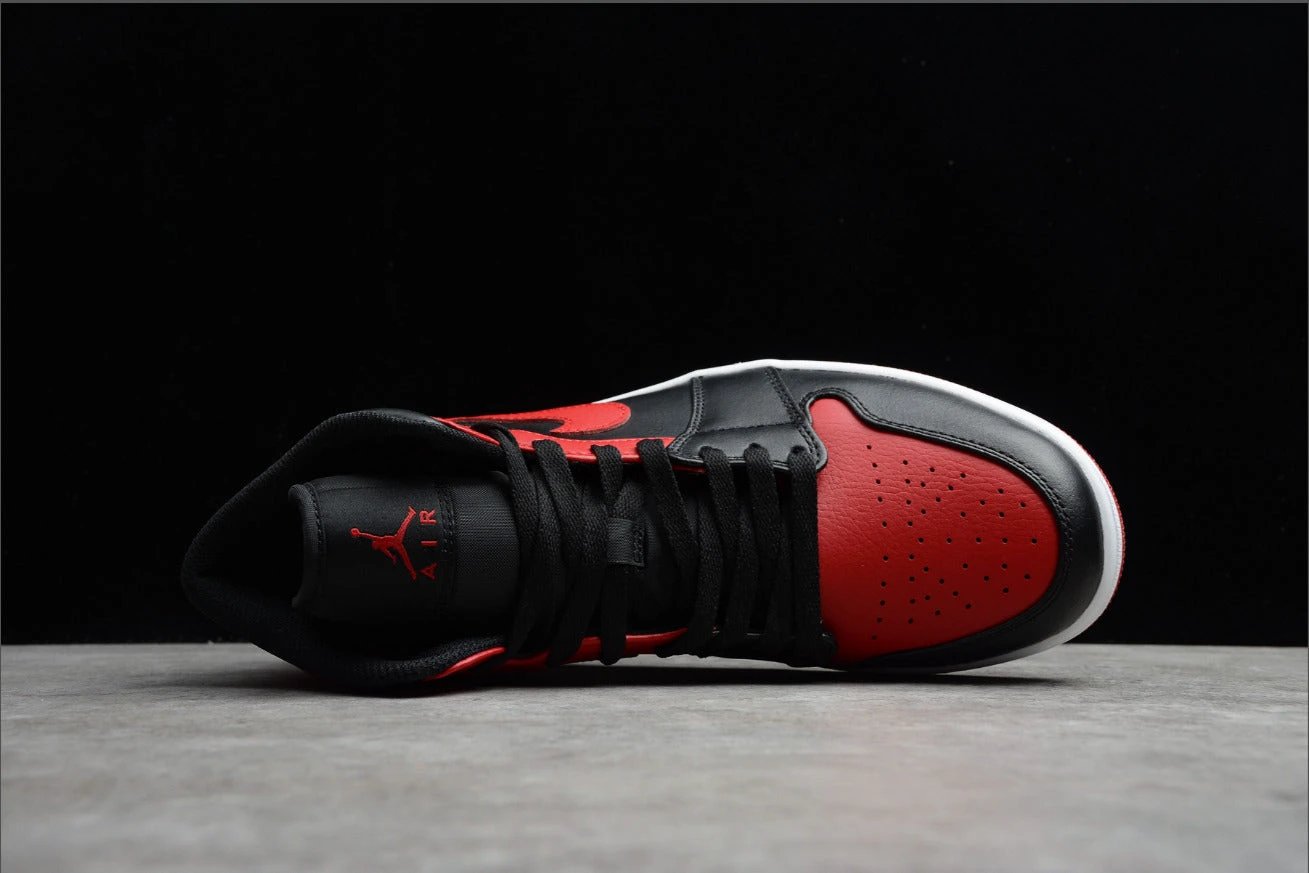 Air Jordan 1 Mid “Bred” by Air Jordan
