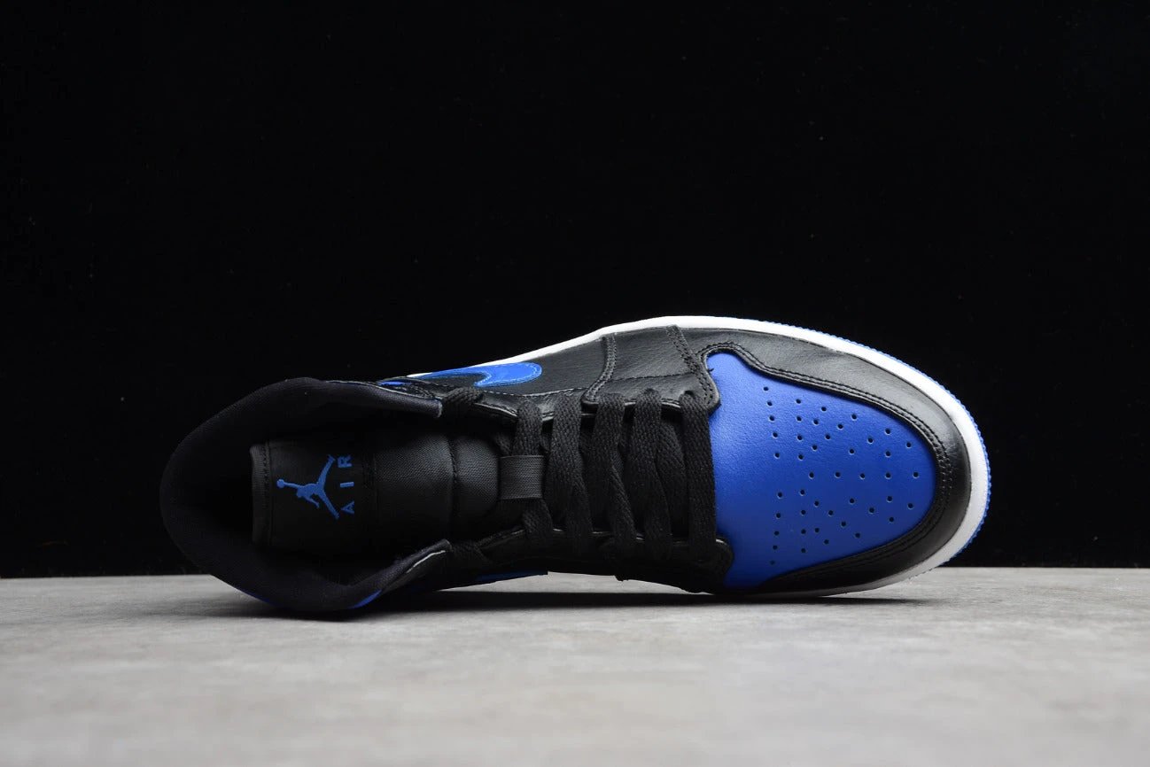 Air Jordan 1 Mid 'Black Hyper Royal' by Air Jordan