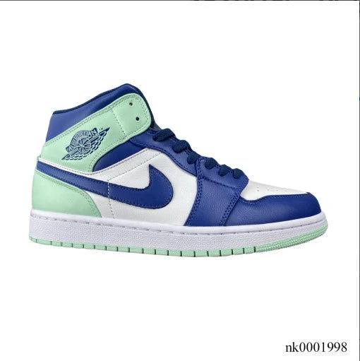 Air Jordan 1 Mid Blue Mint Shoes Sneakers by Air Jordan