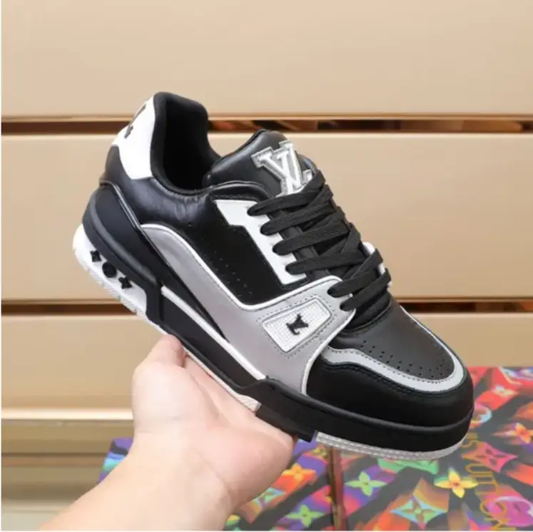 LV Trainer 54 Negro Gris Blanco Shoes Sneakers by Air Jordan