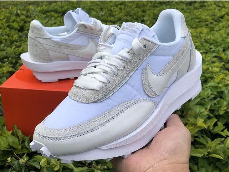 Sacai x LDWaffle White Nylon Shoes Sneakers by Air Jordan