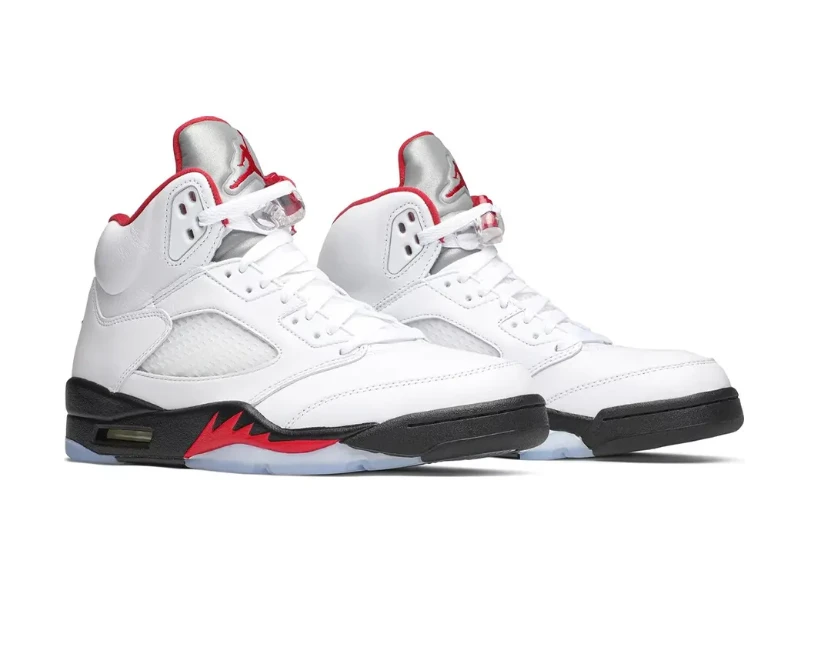 AJ 5 Fire Red Silver Tongue (2020) Shoes Sneakers by Air Jordan