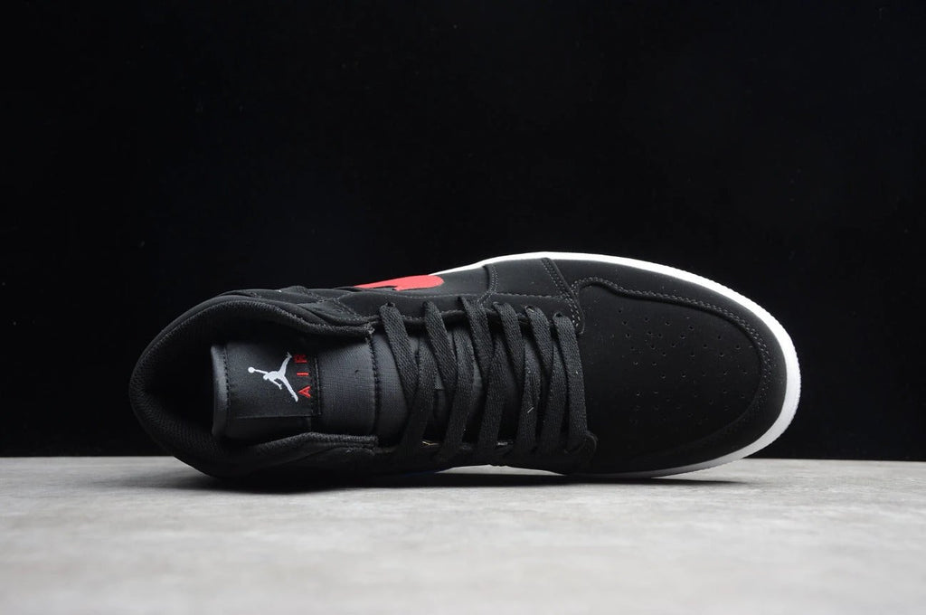 Air Jordan 1 Retro Mid 'Multi Color Swoosh Black' by Air Jordan