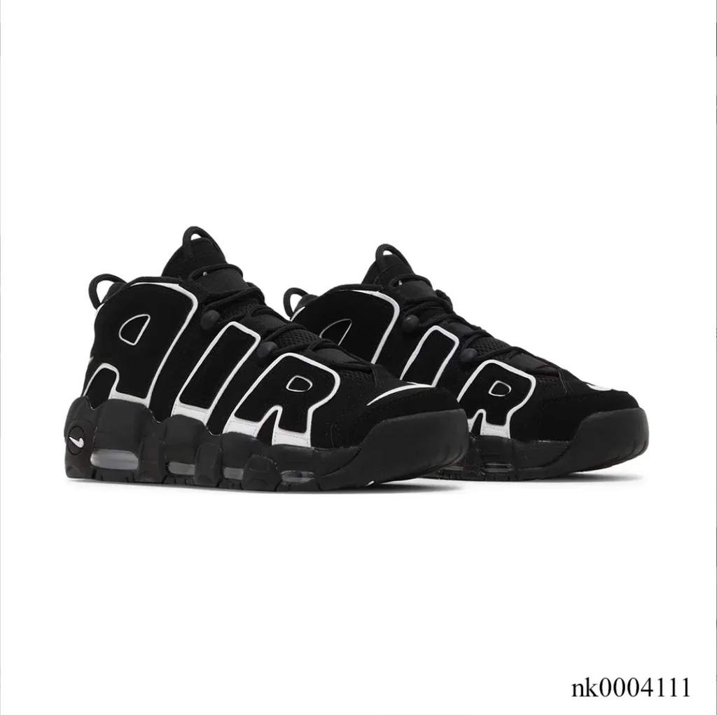 Air More Uptempo Black White Shoes Sneakers by Air Jordan