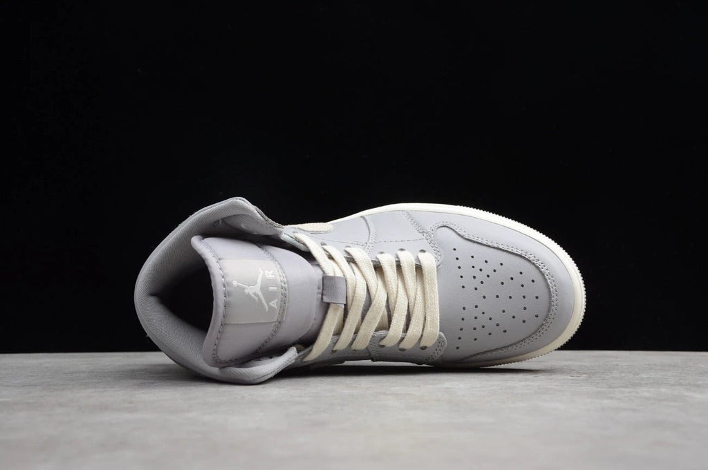 Air Jordan 1 Mid 'Grey Light Bone' by Air Jordan
