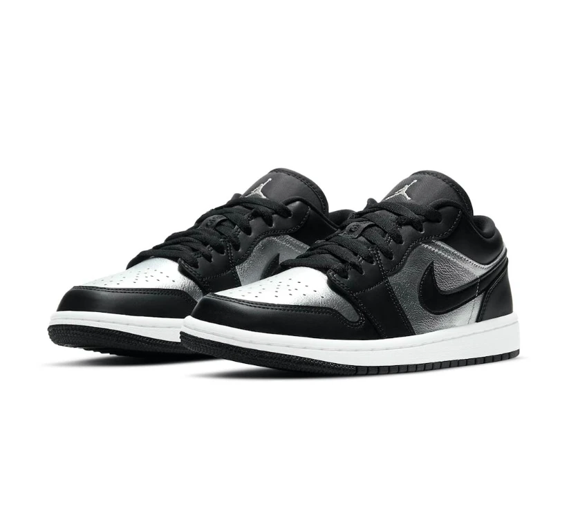 Air Jordan 1 Low Silver Toe Shoes Sneakers by Air Jordan