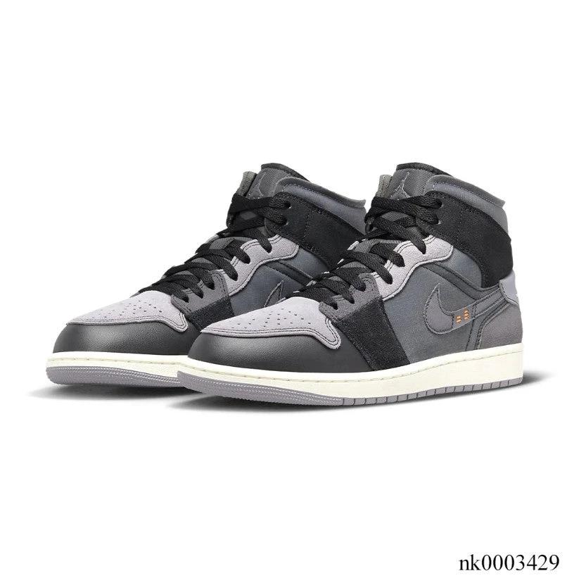 Air Jordan 1 Mid Craft Inside Out Black Shoes Sneakers by Air Jordan