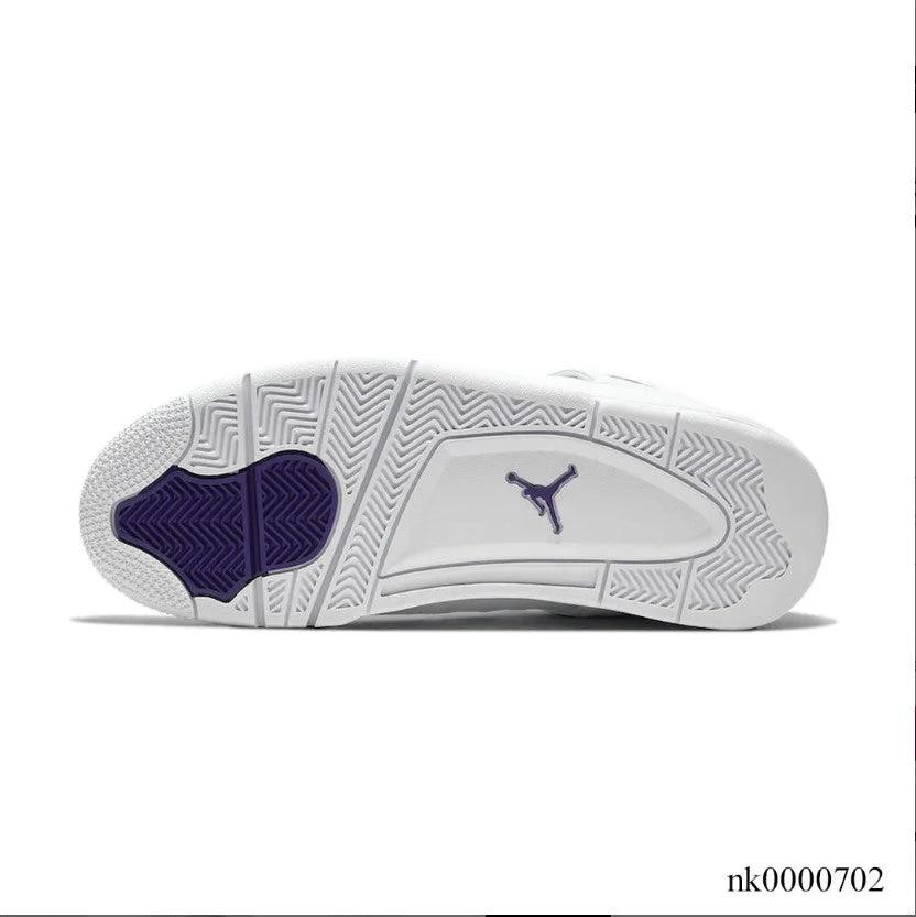 Air Jordan 4 Retro Metallic Purple Shoes Sneakers (Big Size Available) by Air Jordan