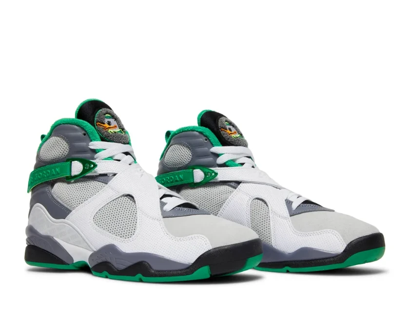 Air Jordan 8 Oregon PE Pure Platinum Shoes Sneakers by Air Jordan
