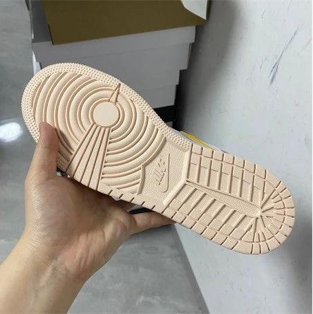 Air Jordan 1 Mid SE White Pink Yellow by Air Jordan