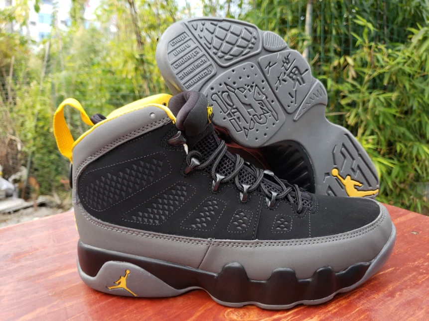 Air Jordan 9 Black Gray Yellow by Air Jordan