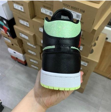 Air Jordan 1 Mid SE Black And Green by Air Jordan