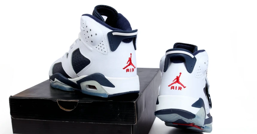 Air Jordan 6 Retro Olympic White and Midnight Navy by Air Jordan