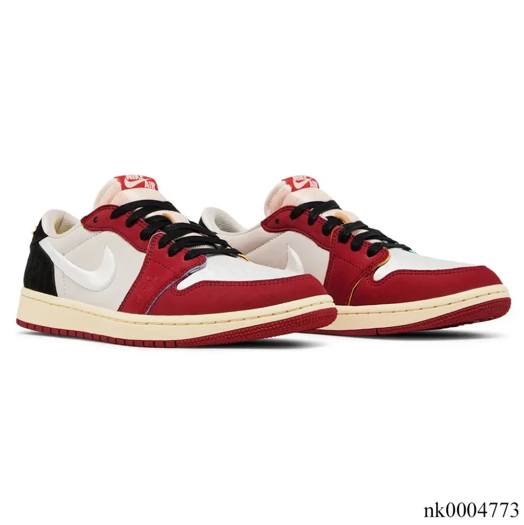 Trophy Room x Air Jordan 1 Low OG (White Swoosh) Shoes Sneakers by Air Jordan