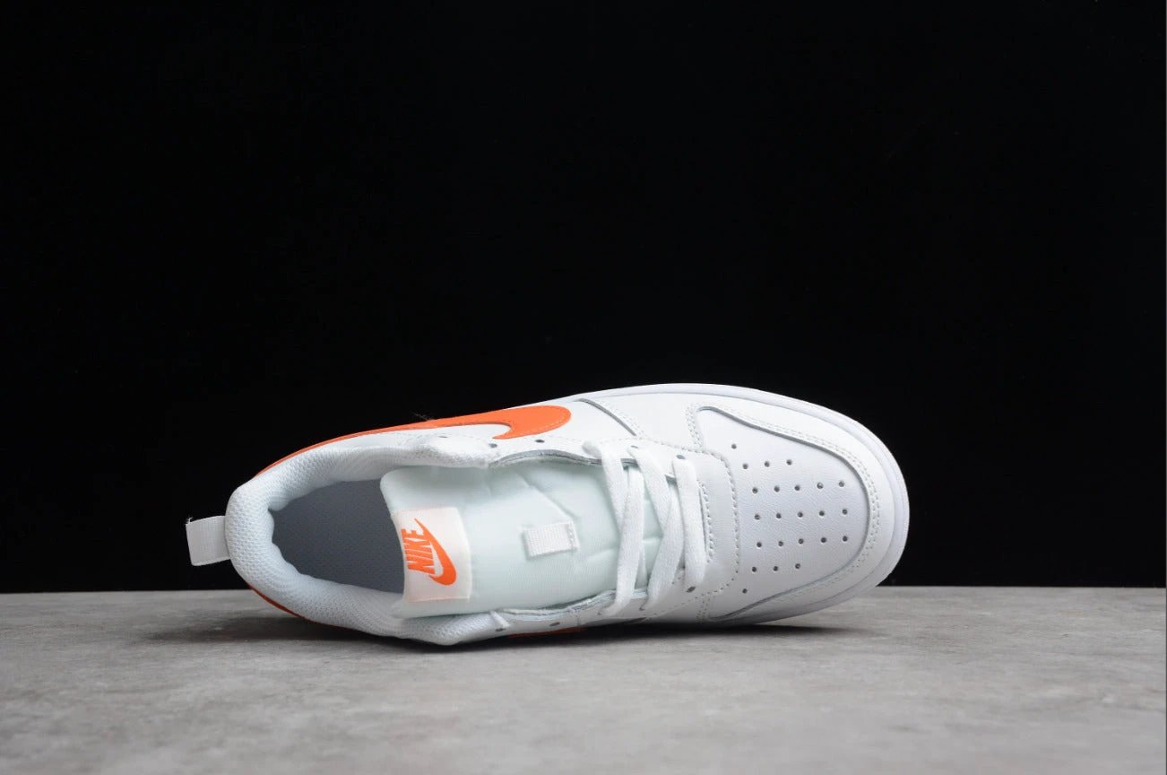 NK Court Borough Low 2 GS 'White Orange' by Air Jordan