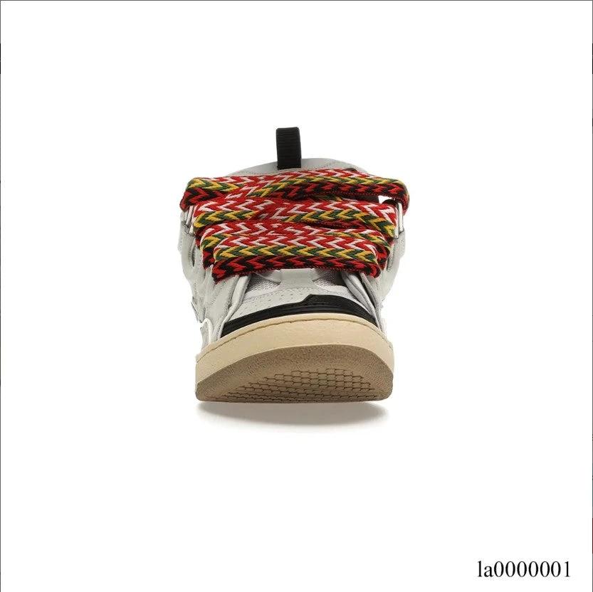 Lanvin Leather Curb White Ivory Shoes Sneakers by Air Jordan