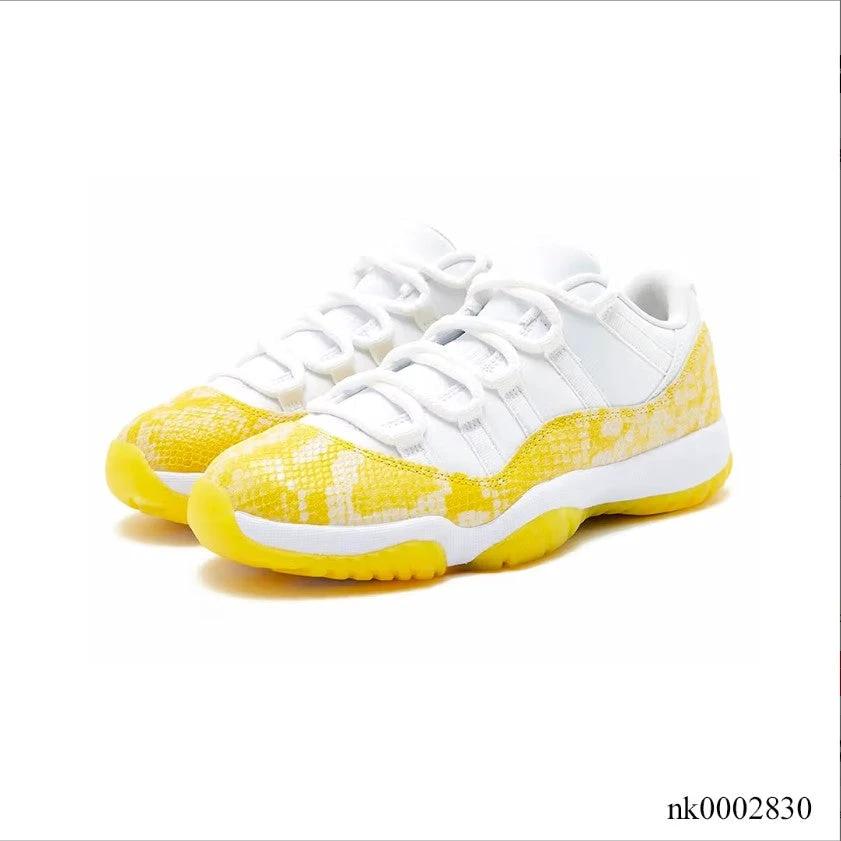 Air Jordan 11 Retro Low Tour Yellow Snakeskin Shoes Sneakers by Air Jordan