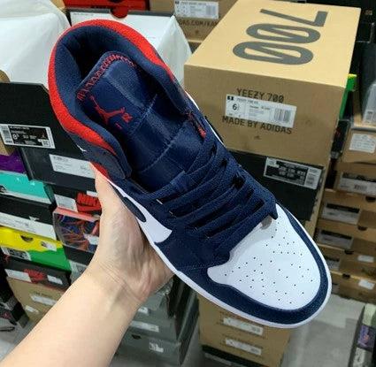 Air Jordan 1 Mid American Blue Red White by Air Jordan