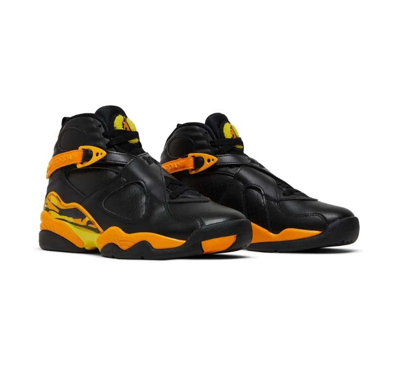 Air Jordan 8 Retro Taxi Yellow Black Shoes Sneakers by Air Jordan