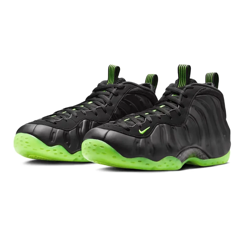 Air Foamposite One Black Volt Shoes Sneakers by Air Jordan