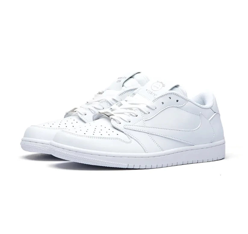 Travis Scott x AJ 1 Low White Party Shoes Sneakers by Air Jordan