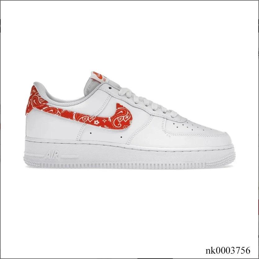 Air Force 1 Low Orange Paisley Shoes Sneakers by Air Jordan