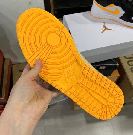 Air Jordan 1 Mid Black And Yellow by Air Jordan