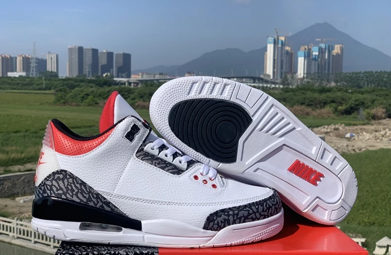 Air Jordan 3 Retro SE Fire Red Denim by Air Jordan