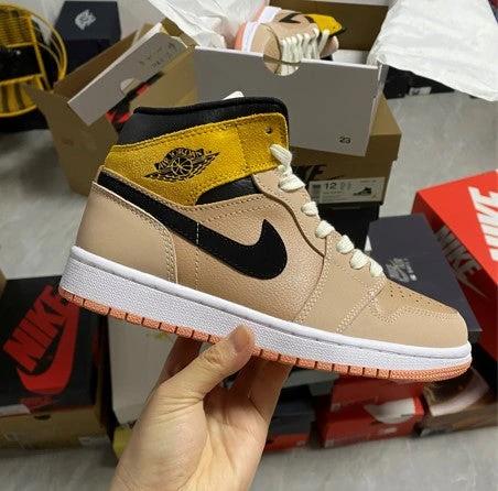 Air Jordan 1 Mid Light Pink Orange Milk Tea by Air Jordan